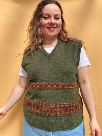 UK16/18 Knit vest - Made in West Germany