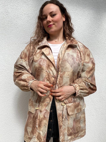 UK18 Jacket with abstract pattern 80's