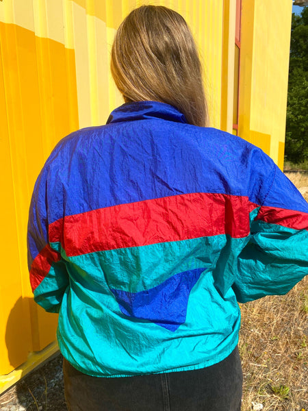 UK16 Color block tracking jacket 90's