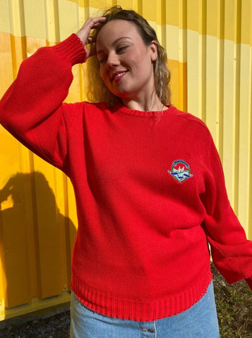UK16 Cotton jumper with embroidered logo