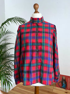 UK12/14 Chequered blouse