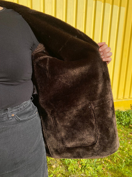UK20 Jacket with faux fur 90's