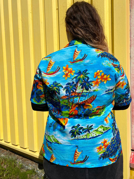 UK16 Colourful Hawaii shirt