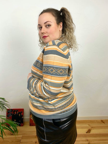 UK20 Striped knit jumper