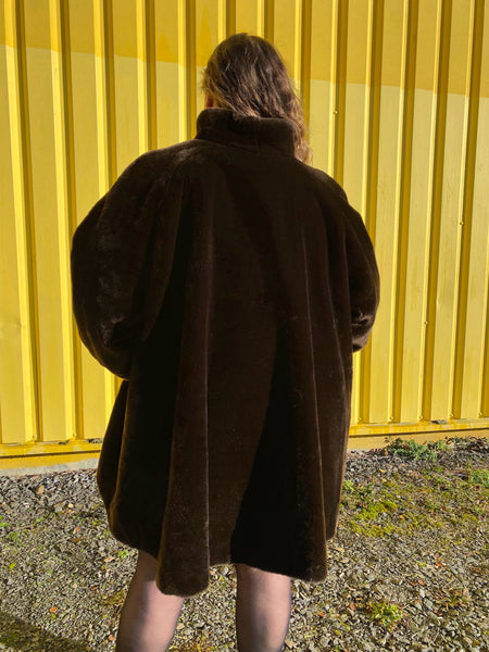 EU50/52 Fake Fur Mantel - Made in France