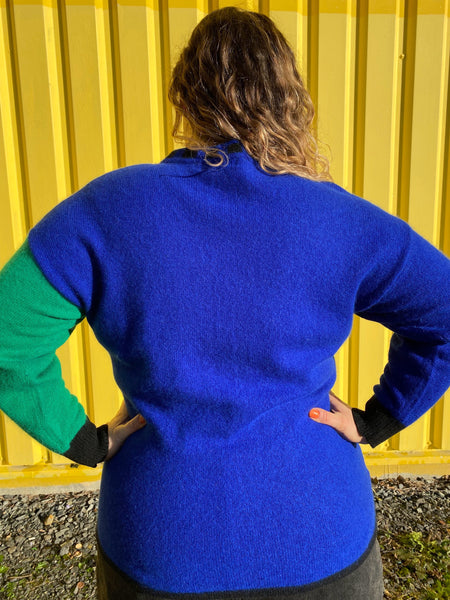EU44 Pullover aus Wolle & Angora 80er