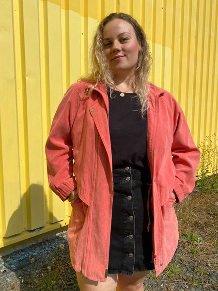 UK16 Salmon coloured jacket 80's