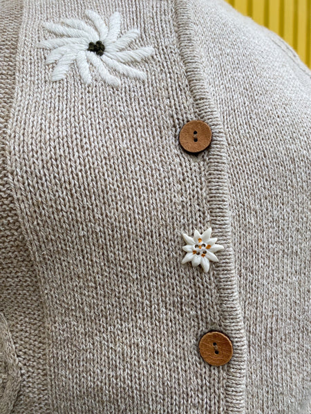 UK16 Knit vest cotton & linen