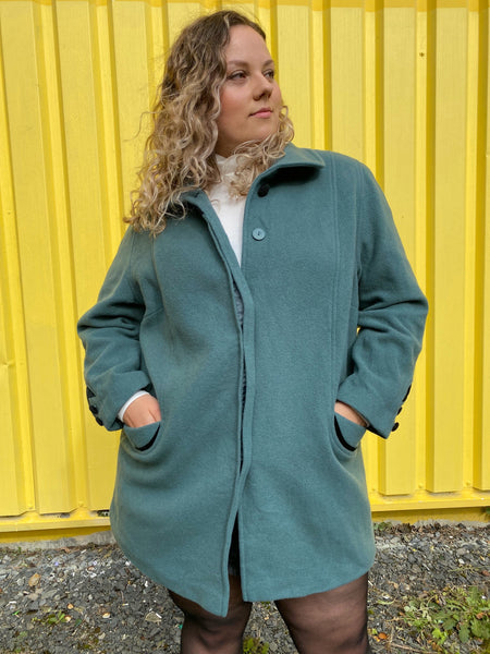 UK22 Wool coat 80's