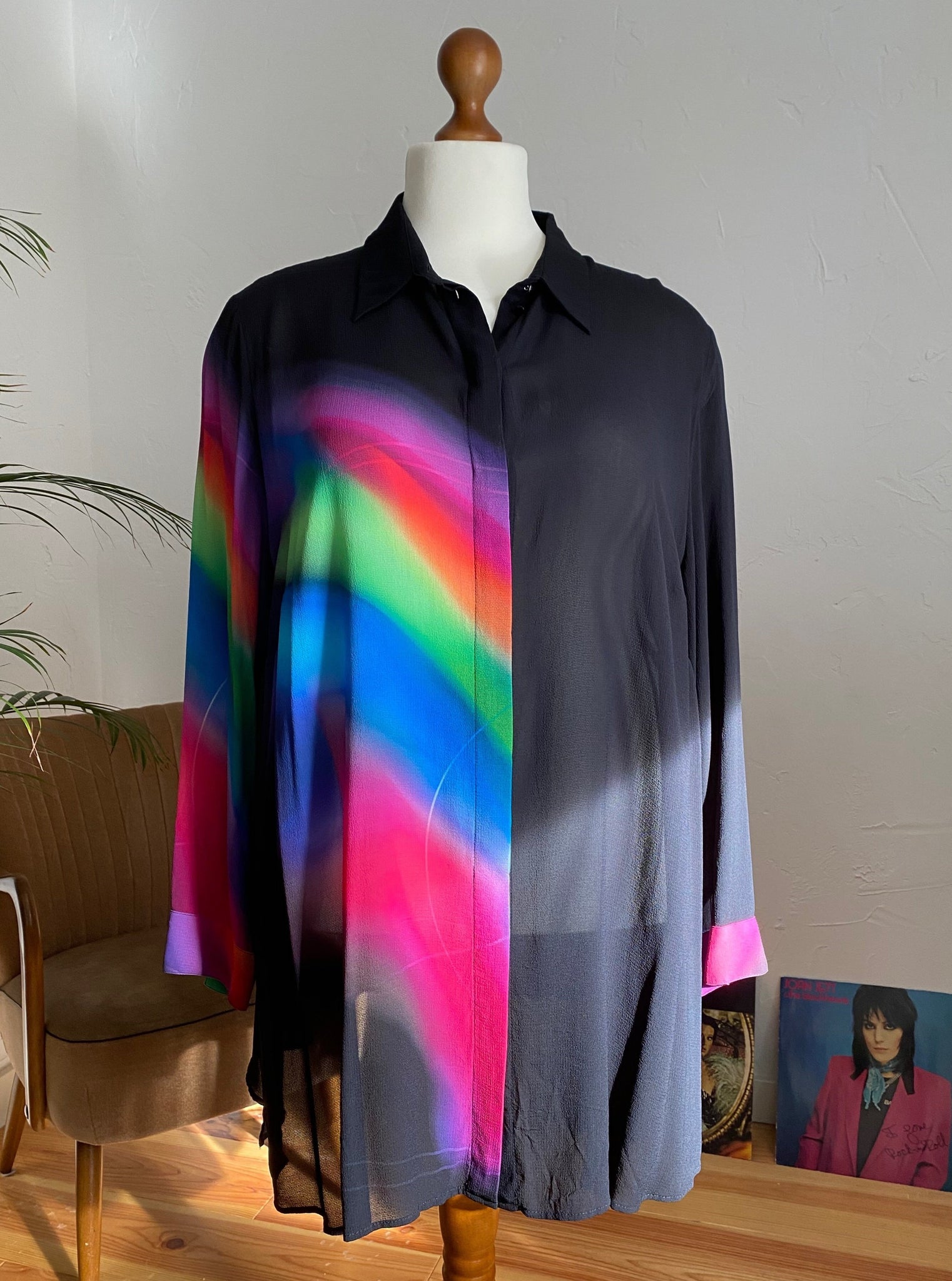 UK26/28 Psychedelic blouse 90's